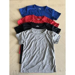 Boys 4-Pack Dry Fit T-Shirts, Athletic Performance T Size 7 To 8 Youth